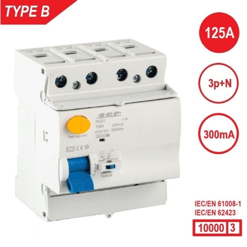 SEP RCD1 Type B al.schak 4p 40A 30mA 10kA
